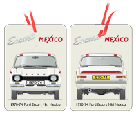 Ford Escort MkI Mexico 1970-74 (Red) Air Freshener
